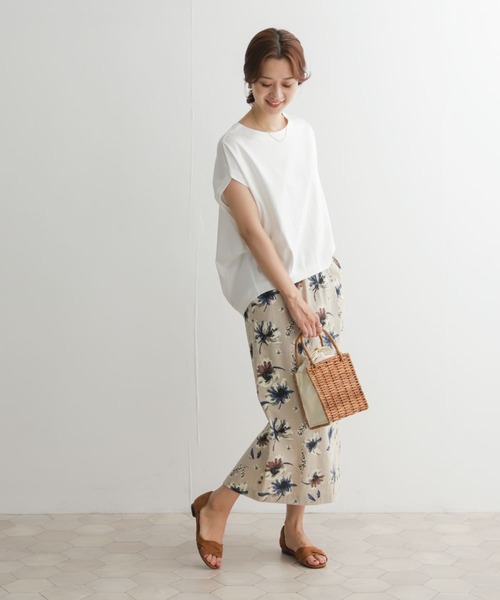 URBAN RESEARCH DOORS(アーバンリサーチドアーズ)の「コットンバックタックフレンチプルオーバー(Tシャツ/カットソー・レディース・ブラック/オフホワイト/ブルー系その他/パープル・MEDIUM)」の17枚目の写真