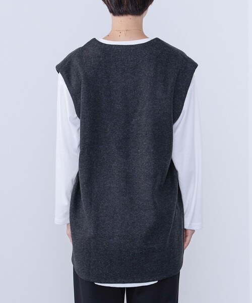tシャツ BEAMS HEART / Vネックベスト×ロングTシャツ セット レディース BEAMS HEART tシャツ / Vネックベスト×ロングTシャツ セット