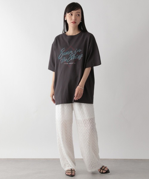 LOWRYS FARM(ローリーズファーム)の「フェザーパンツ 961839(その他パンツ・レディース・オフホワイト/ブラック・FREE)」の7枚目の写真