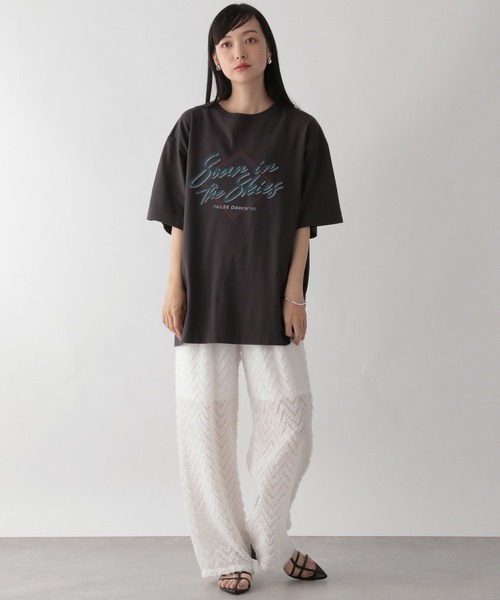 LOWRYS FARM(ローリーズファーム)の「フェザーパンツ 961839(その他パンツ・レディース・オフホワイト/ブラック・FREE)」の6枚目の写真