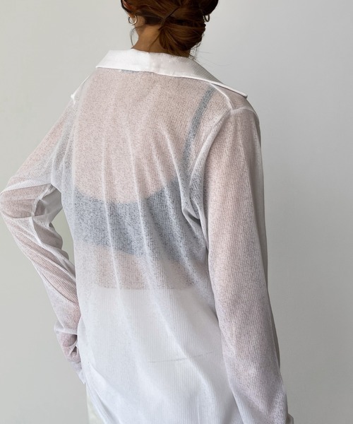 CANAL JEAN（キャナルジーン）の「El mar　バックオープンパット付ブラトップ（キャミソール・レディース・ブラック/アイボリー/ベージュ・ONE SIZE）」の8枚目の写真