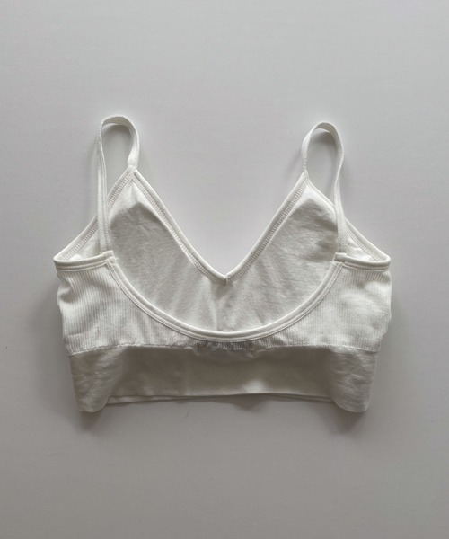 CANAL JEAN（キャナルジーン）の「El mar　バックオープンパット付ブラトップ（キャミソール・レディース・ブラック/アイボリー/ベージュ・ONE SIZE）」の6枚目の写真