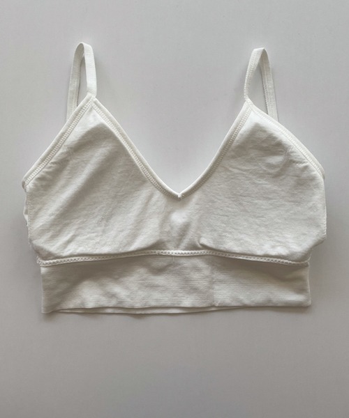 CANAL JEAN（キャナルジーン）の「El mar　バックオープンパット付ブラトップ（キャミソール・レディース・ブラック/アイボリー/ベージュ・ONE SIZE）」の9枚目の写真