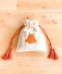 FLAPPER（フラッパー）の「アニマル刺繍巾着ポーチ２（ラッピングキット）」