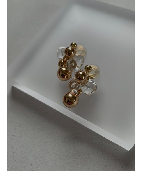 tone（トーン）の「【Agaro】No.292e　つぶつぶイヤリング　mini(MA)（イヤリング・レディース・ゴールド/シルバー/シルバー系その他/その他1/その他2/その他4/その他3/その他6/その他5・FREE）」の3枚目の写真