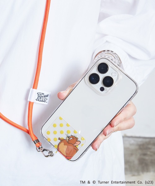 Tom＆Jerry（トムアンドジェリー）の「FLAPPER:トムとジェリー ファニーアート　スマホショルダー（スマホグッズ・レディース・ターコイズブルー/グリーン/オレンジ/パープル・FREE）」の11枚目の写真