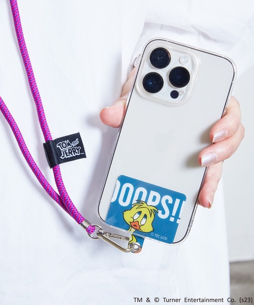 Tom＆Jerry（トムアンドジェリー）の「FLAPPER:トムとジェリー ファニーアート　スマホショルダー（スマホグッズ・レディース・ターコイズブルー/グリーン/オレンジ/パープル・FREE）」の13枚目の写真