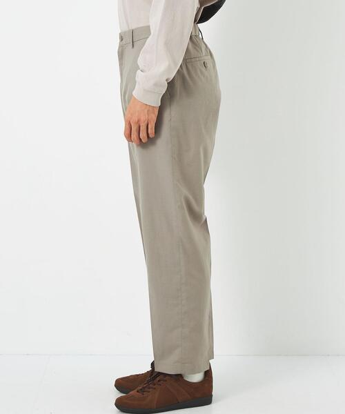 green label relaxing（グリーンレーベルリラクシング）の「ポリエステル/麻/レーヨン ワイド ユーティリティパンツ（その他パンツ・メンズ・ダークグレー/ライトブルー/ベージュ・L/XL/S/M）」の4枚目の写真