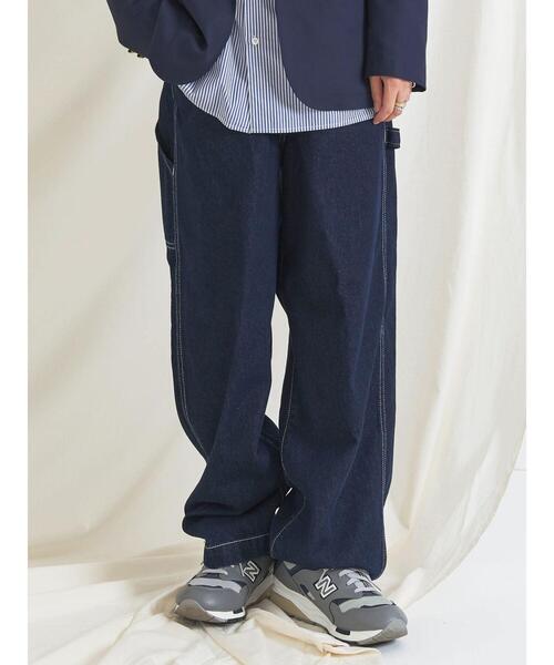 CRAFT STANDARD BOUTIQUE（クラフトスタンダードブティック）の「デニムペインターパンツ　◆（デニムパンツ・メンズ・ダークインディゴブルー/アイボリー/インディゴブルー・M/XL/L）」の18枚目の写真