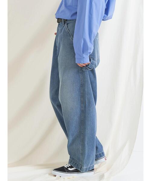CRAFT STANDARD BOUTIQUE（クラフトスタンダードブティック）の「デニムペインターパンツ　◆（デニムパンツ・メンズ・ダークインディゴブルー/アイボリー/インディゴブルー・M/XL/L）」の20枚目の写真