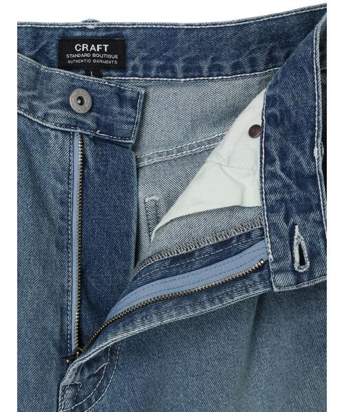 CRAFT STANDARD BOUTIQUE（クラフトスタンダードブティック）の「デニムペインターパンツ　◆（デニムパンツ・メンズ・ダークインディゴブルー/アイボリー/インディゴブルー・M/XL/L）」の8枚目の写真