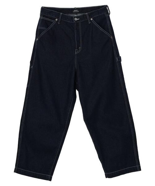 CRAFT STANDARD BOUTIQUE（クラフトスタンダードブティック）の「デニムペインターパンツ　◆（デニムパンツ・メンズ・ダークインディゴブルー/アイボリー/インディゴブルー・M/XL/L）」の15枚目の写真
