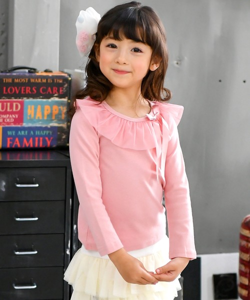 Bee des Bee（ビーデスビー）の「デザイントップス（Tシャツ/カットソー・キッズ・パープル系/グレー/ブラック系/ライトブラウン/ライトグリーン系/ブラック系2/パープル系2/ピンク/ラベンダー/チャコール/ネイビー系2/コーラルピンク/ピンク系/ネイビー/ワイン/サックスブルー系/ネイビー系・150cm/110cm/100cm/120cm/140cm/130cm）」の14枚目の写真