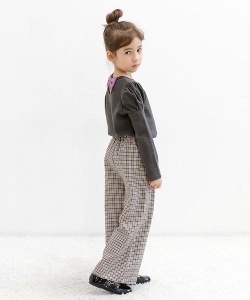 Bee des Bee（ビーデスビー）の「デザイントップス（Tシャツ/カットソー・キッズ・パープル系/グレー/ブラック系/ライトブラウン/ライトグリーン系/ブラック系2/パープル系2/ピンク/ラベンダー/チャコール/ネイビー系2/コーラルピンク/ピンク系/ネイビー/ワイン/サックスブルー系/ネイビー系・150cm/110cm/100cm/120cm/140cm/130cm）」の19枚目の写真