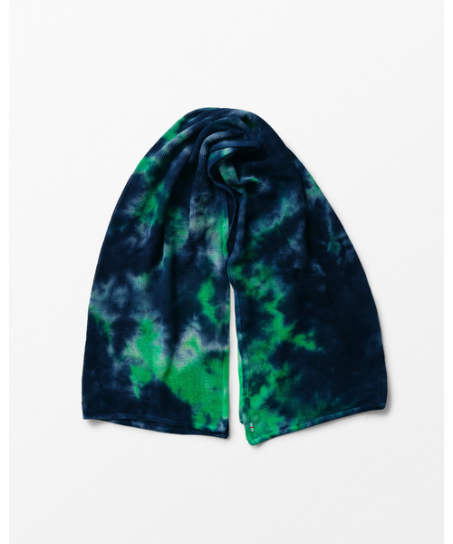WHIZLIMITED（ウィズリミテッド）の「TIEDYE STOLE（ストール/ショール・メンズ・グリーン/オレンジ/ネイビー・FREE）」の3枚目の写真