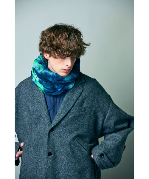 WHIZLIMITED（ウィズリミテッド）の「TIEDYE STOLE（ストール/ショール・メンズ・グリーン/オレンジ/ネイビー・FREE）」の6枚目の写真