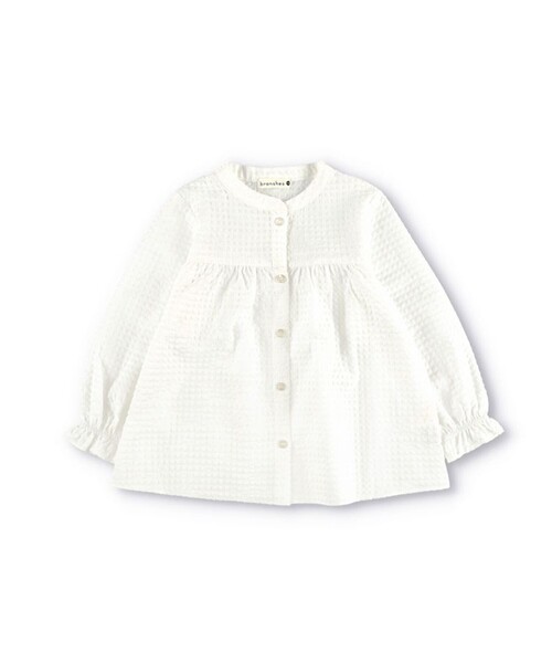 BRANSHES（ブランシェス）の「【プチレディ】ビッグ衿ブラウス（着脱可）（シャツ/ブラウス・キッズ・フューシャピンク/オフホワイト・120/110/100/150/140/130/90）」の10枚目の写真