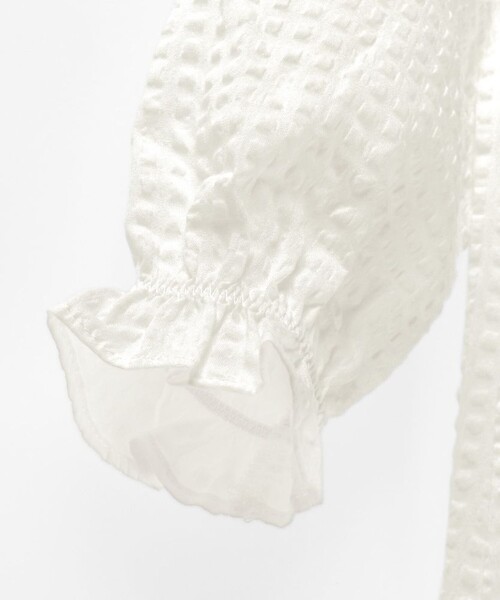 BRANSHES（ブランシェス）の「【プチレディ】ビッグ衿ブラウス（着脱可）（シャツ/ブラウス・キッズ・フューシャピンク/オフホワイト・120/110/100/150/140/130/90）」の14枚目の写真