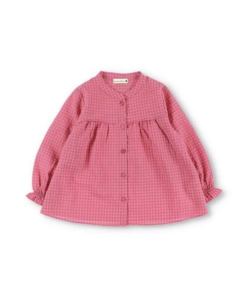 BRANSHES（ブランシェス）の「【プチレディ】ビッグ衿ブラウス（着脱可）（シャツ/ブラウス・キッズ・フューシャピンク/オフホワイト・120/110/100/150/140/130/90）」の20枚目の写真