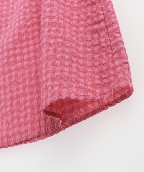 BRANSHES（ブランシェス）の「【プチレディ】ビッグ衿ブラウス（着脱可）（シャツ/ブラウス・キッズ・フューシャピンク/オフホワイト・120/110/100/150/140/130/90）」の6枚目の写真