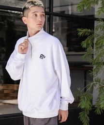 WEGO | WEGO/【23年秋冬新作】ヘビーウエイトハーフZIPワンポイントプルオーバー(パーカー)