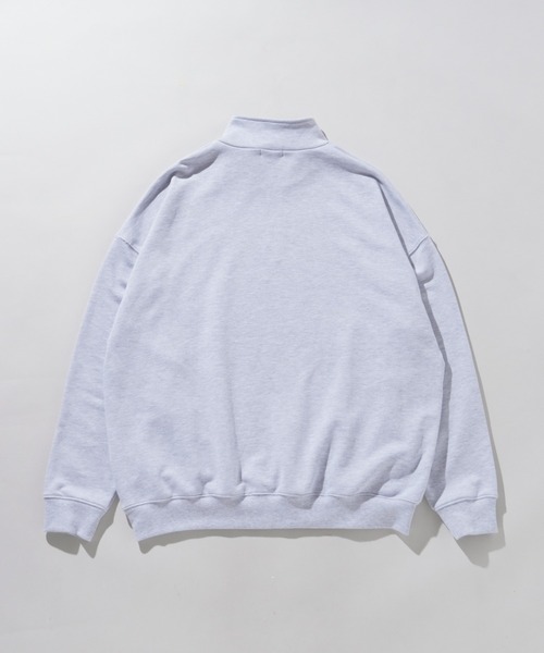 WEGO(ウィゴー)の「WEGO/ヘビーウエイトハーフZIPワンポイントプルオーバー(パーカー・メンズ・グレー/ブラック/ホワイト・LARGE/MEDIUM)」の8枚目の写真