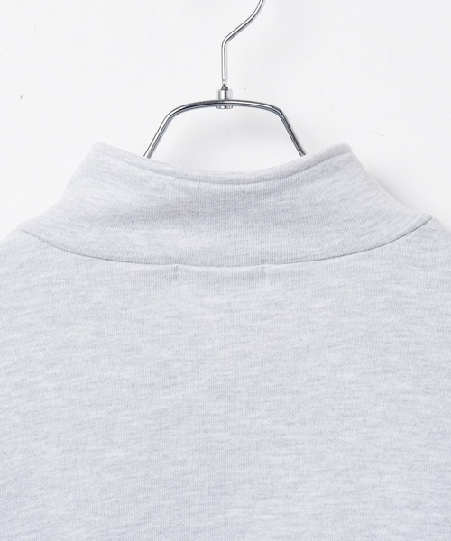 WEGO(ウィゴー)の「WEGO/ヘビーウエイトハーフZIPワンポイントプルオーバー(パーカー・メンズ・グレー/ブラック/ホワイト・LARGE/MEDIUM)」の11枚目の写真