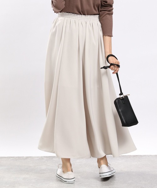 GLOBAL WORK Smile Seed Store（グローバルワーク スマイルシードストア）の「ギャザーフレアイージーパンツ/964863（その他パンツ・レディース・モカ/ライトグレー/杢グレー/ブラック・X-LARGE/LARGE/MEDIUM/SMALL）」の20枚目の写真