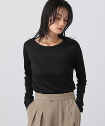 ラメクルー_長袖