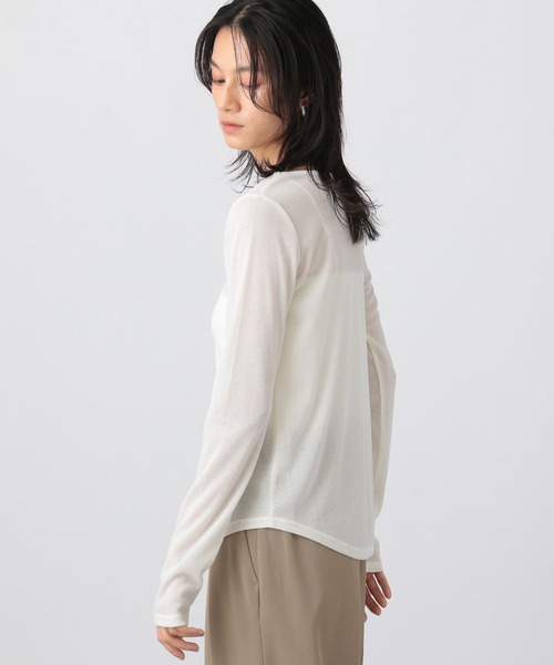 A part by（アパートバイ）の「ラメクルー_長袖（Tシャツ/カットソー・レディース・グレー系その他/ブラック/アイボリー・FREE）」の4枚目の写真