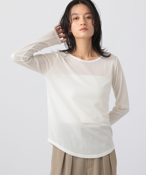 A part by（アパートバイ）の「ラメクルー_長袖（Tシャツ/カットソー・レディース・グレー系その他/ブラック/アイボリー・FREE）」の5枚目の写真