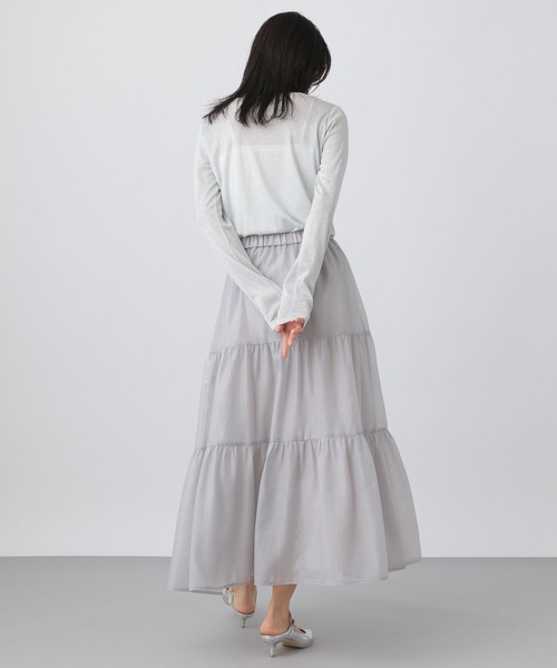 A part by（アパートバイ）の「ラメクルー_長袖（Tシャツ/カットソー・レディース・グレー系その他/ブラック/アイボリー・FREE）」の6枚目の写真