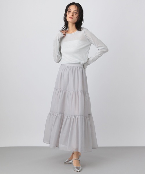 A part by（アパートバイ）の「ラメクルー_長袖（Tシャツ/カットソー・レディース・グレー系その他/ブラック/アイボリー・FREE）」の7枚目の写真