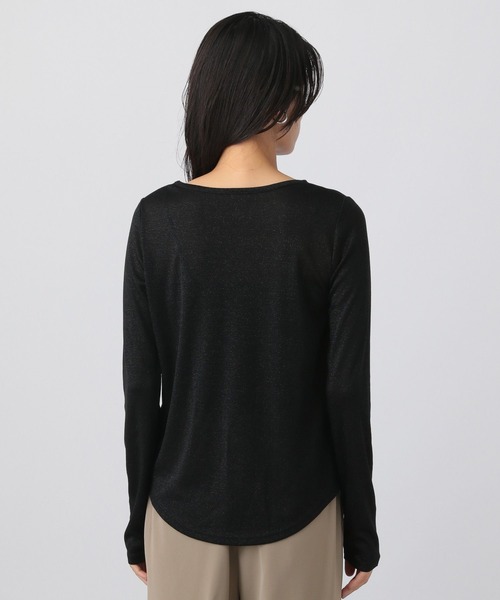 A part by（アパートバイ）の「ラメクルー_長袖（Tシャツ/カットソー・レディース・グレー系その他/ブラック/アイボリー・FREE）」の17枚目の写真