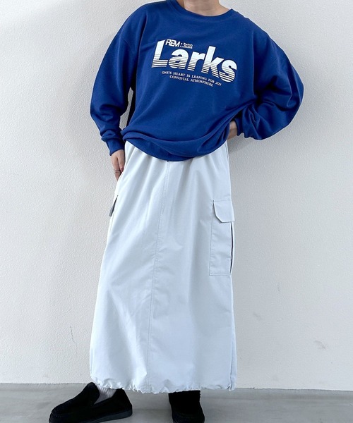 LEPSIM（レプシィム）の「ミリタリーカーゴスカート/FW　979332（スカート・レディース・ブラウン/チャコールグレー/カーキ/ライトグレー/アイボリー・FREE）」の7枚目の写真