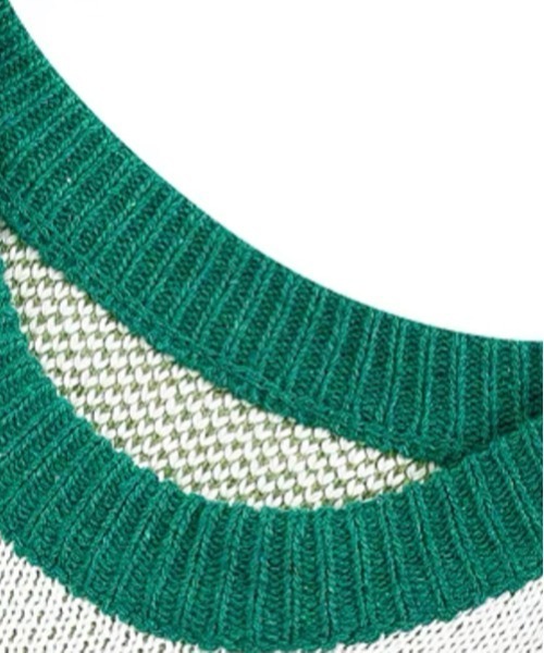 ROOPTOKYO(ループトウキョウ)の「▲PAINT DESIGN KNIT/ペイントデザインニット(ニット/セーター・メンズ・グリーン/ライトブルー・L/XL/XXL)」の3枚目の写真