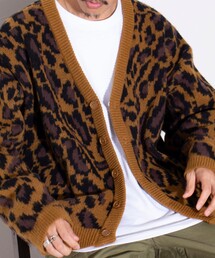 GLOSTER | 【限定展開】モヘヤライクカーディガン(グラデーション/ジオメトリック/チェック/レオパード)(カーディガン/ボレロ)