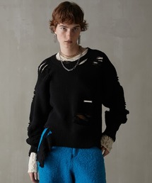 PRANK PROJECT | ハードクラッシュニットプルオーバー / Hard Crashed Knit Pullover(ニット/セーター)