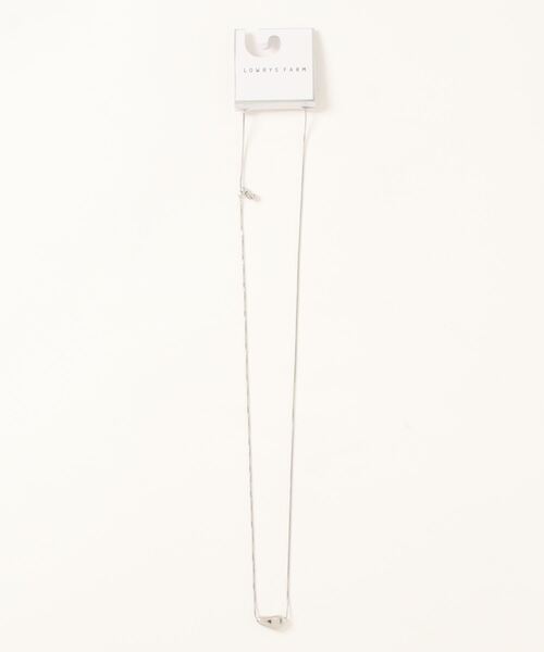 LOWRYS FARM（ローリーズファーム）の「ＴＯＰモチーフスライドネックレス　 985377（ネックレス・レディース・シルバー/ゴールド/シルバー系その他・FREE）」の2枚目の写真