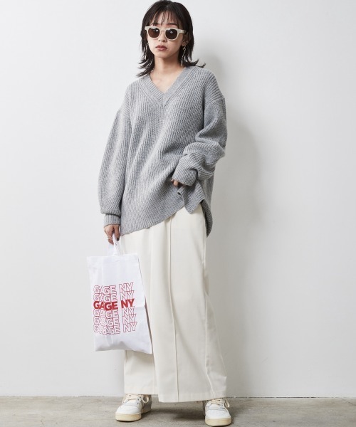 CHIC STYLE（シックスタイル）の「＜大きいサイズ＞ネックウォーマー付ニットプルオーバー シックスタイル（ニット/セーター・レディース・アイボリー/グレー/レッド・L/LL/3L/4L/5L）」の16枚目の写真