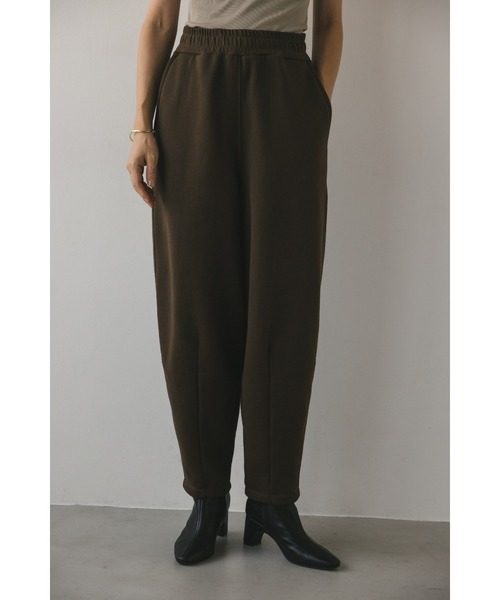 STYLEMIXER(スタイルミキサー)の「ダーツフォルムスウェットパンツ(スウェットパンツ・レディース・ブラウン/アイボリー・MEDIUM/SMALL)」の1枚目の写真