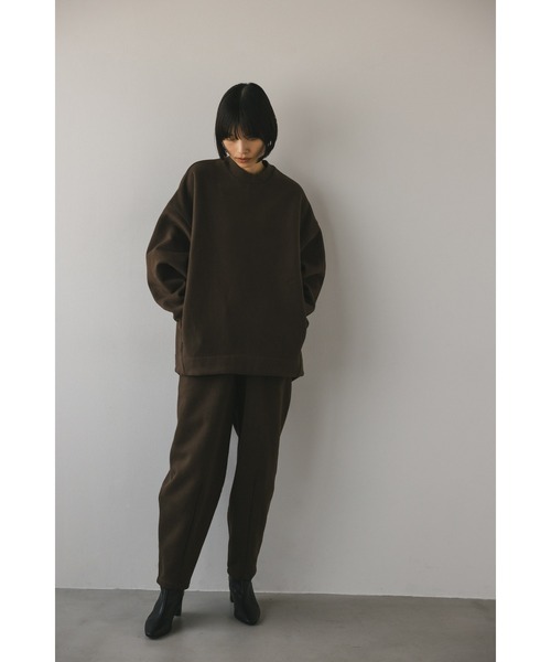 STYLEMIXER(スタイルミキサー)の「ダーツフォルムスウェットパンツ(スウェットパンツ・レディース・ブラウン/アイボリー・MEDIUM/SMALL)」の6枚目の写真