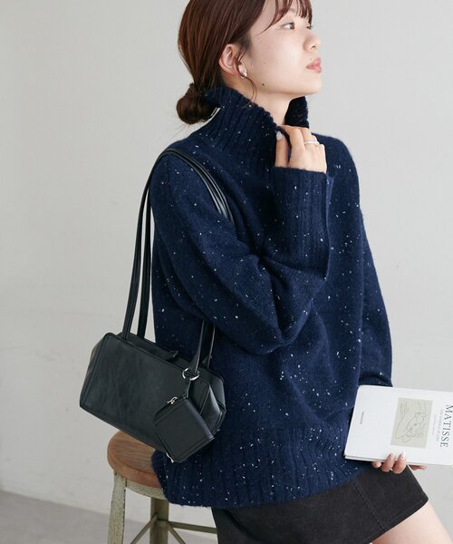 セール】【新色追加!/WEB限定】ハイネックワイドリブニット（ニット