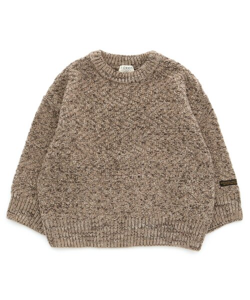 F.O.KIDS(エフオーキッズ)の「【マシンウォッシャブル】シェブロンニット(ニット/セーター・キッズ・レッド/ネイビー/ベージュ・100/140/110/120/80/90/130/95)」の2枚目の写真