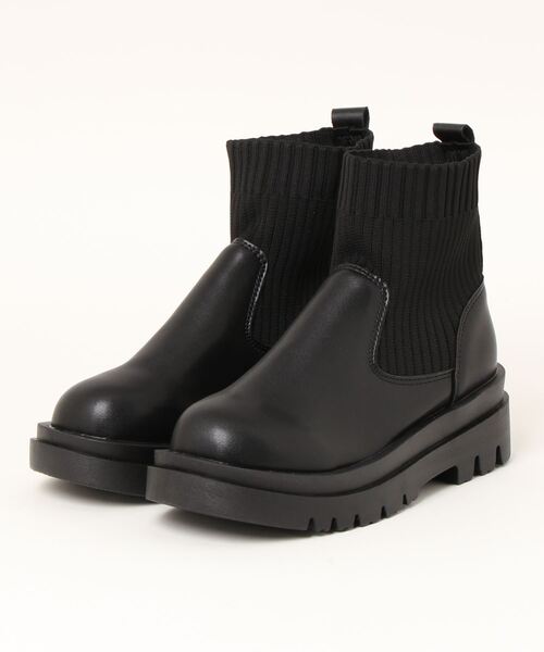 Loueme(ルエム)の「ボリュームソールソックスブーツ(ブーツ・レディース・アイボリー/ブラック・23.5cm/24.5cm)」の7枚目の写真