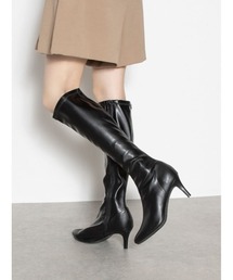 Elvis Luce（エルビスルーチェ）の「ElvisLuce(エルビスルーチェ)6.5cmヒールソフトポインテッドトゥロングブーツ（ブーツ）」