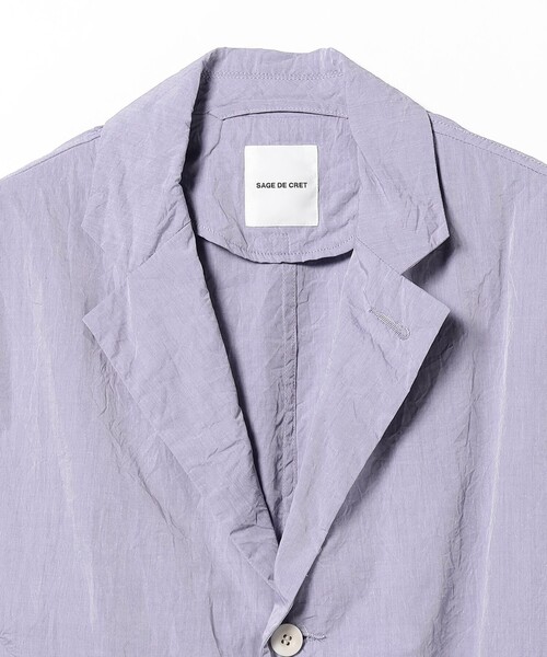 sage de cret(サージュデクレ)の「sage de cret / Typewriter Coverall Jacket(テーラードジャケット・メンズ・サックスブルー・MEDIUM/SMALL)」の3枚目の写真
