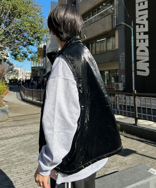 B.R.U（ブル）の「メタリックナイロン中綿軽量ベスト（ダウンベスト・メンズ・ホワイト/グレー/ブラック・FREE）」の21枚目の写真