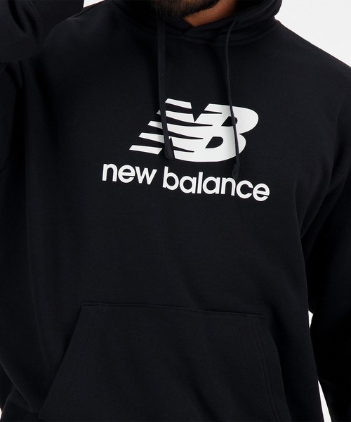 NEW BALANCE(ニューバランス)の「new balance/ニューバランス スウェットパーカー プルオーバー デカロゴ MT41501(パーカー・メンズ・ブラック/グレー/ネイビー・2XL/L/M/XL)」の15枚目の写真