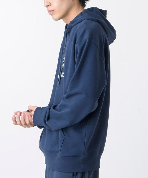NEW BALANCE(ニューバランス)の「new balance/ニューバランス スウェットパーカー プルオーバー デカロゴ MT41501(パーカー・メンズ・ブラック/グレー/ネイビー・2XL/L/M/XL)」の10枚目の写真